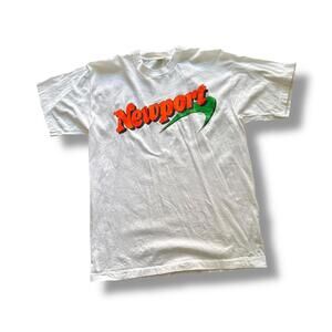 Vintage White Single Stitch Newport Cigarettes Tee